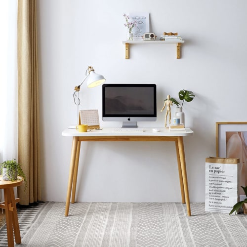 Linspire Oria Computer Desk 0.8M Natural White Desks